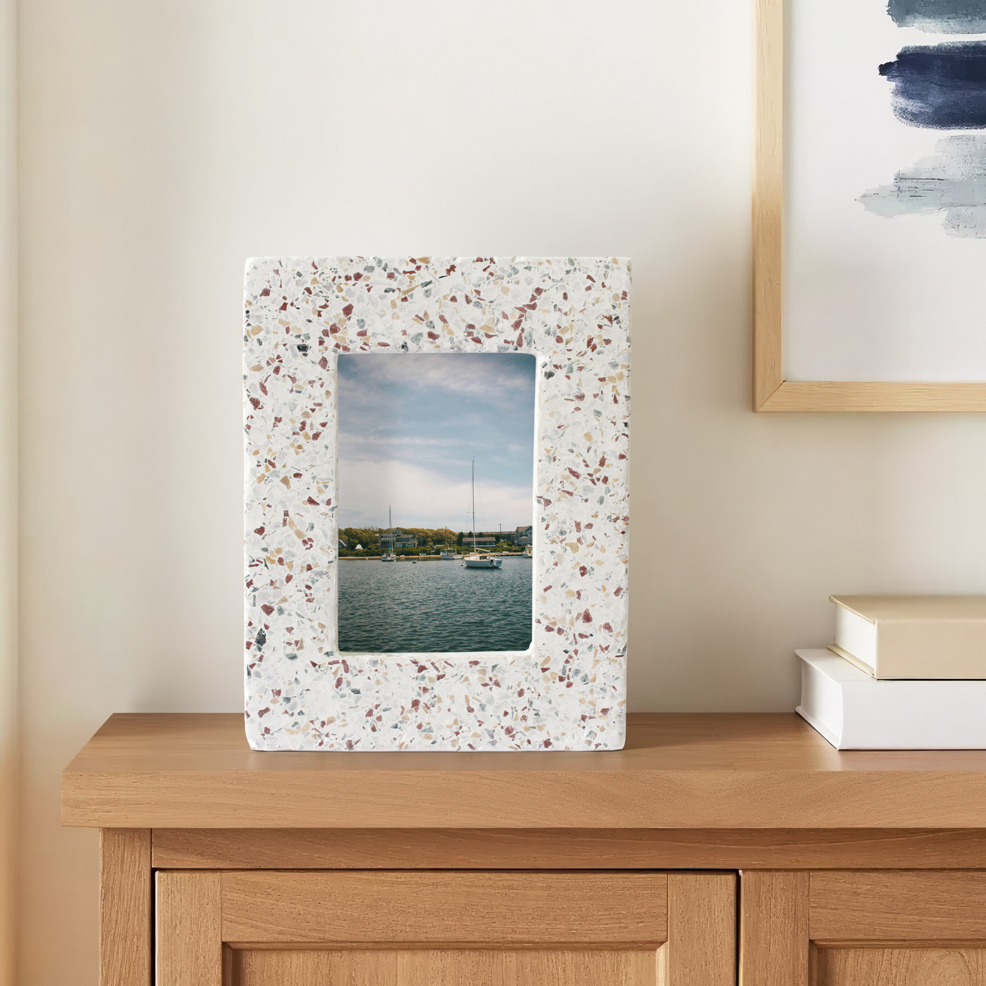 Balko Terrazzo Matte Picture Frame, 4" x 6"