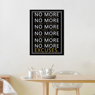 Art mural inspirant pour le bureau No More