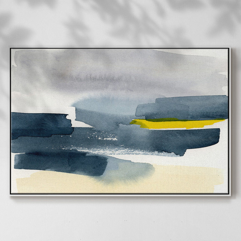 «Peeking Sunshine IV», reproduction d'art sur toile, Blanc, H 27 po x l 41 po x P 2 po