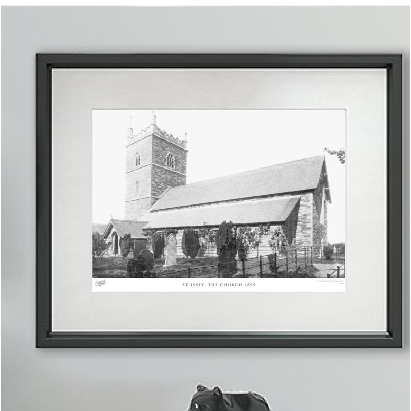 St Issey, The Church 1895 by Francis Frith - Single Picture Frame Print, 45cm H x 60cm W x 2.3cm D