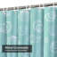 Rideau de douche imperméable à l'eau à motif de coquillages pastel avec 12 crochets Aqua-1203062827