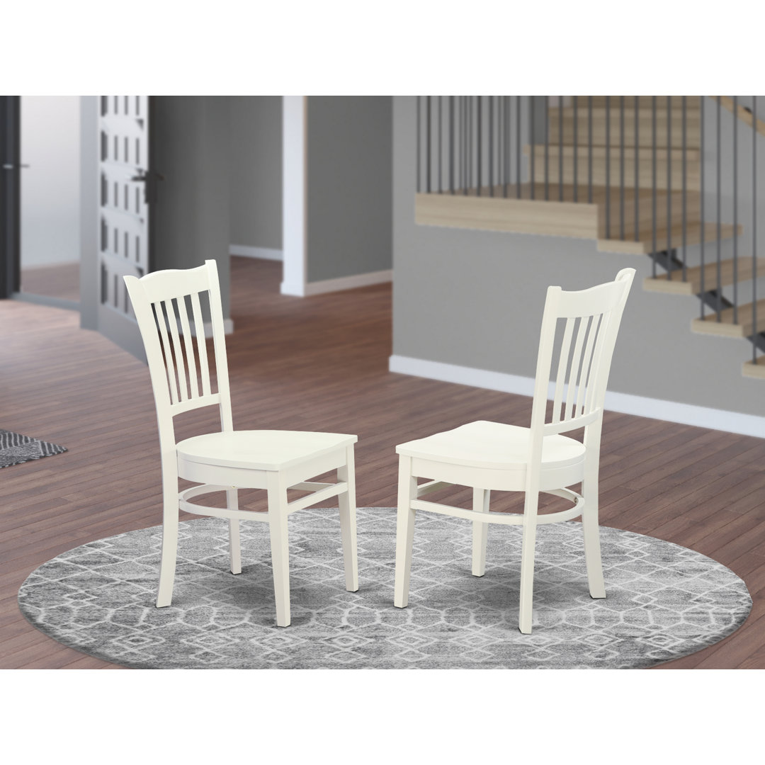 Gallatin Solid Wood Slat Back Side Chair (Set of 2) Dovecove 