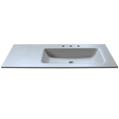 Plateau de meuble-lavabo simple 49 po avec lavabo