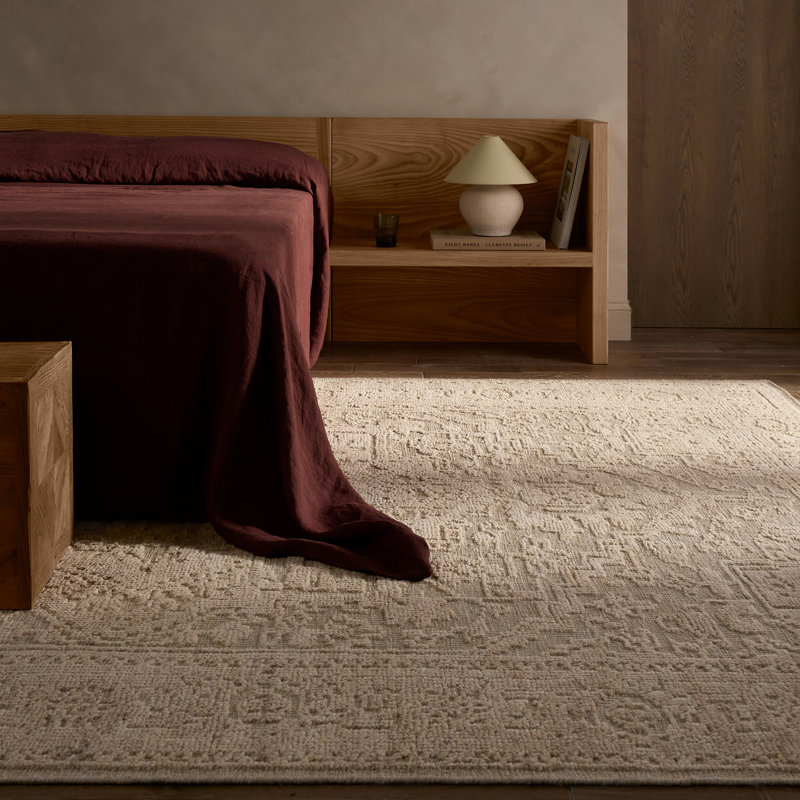 Jaipur Living Pranhita APS01 Handknotted Medallion Tan and Cream Area Rug (9'x12'), Rectangle 1' x 12'