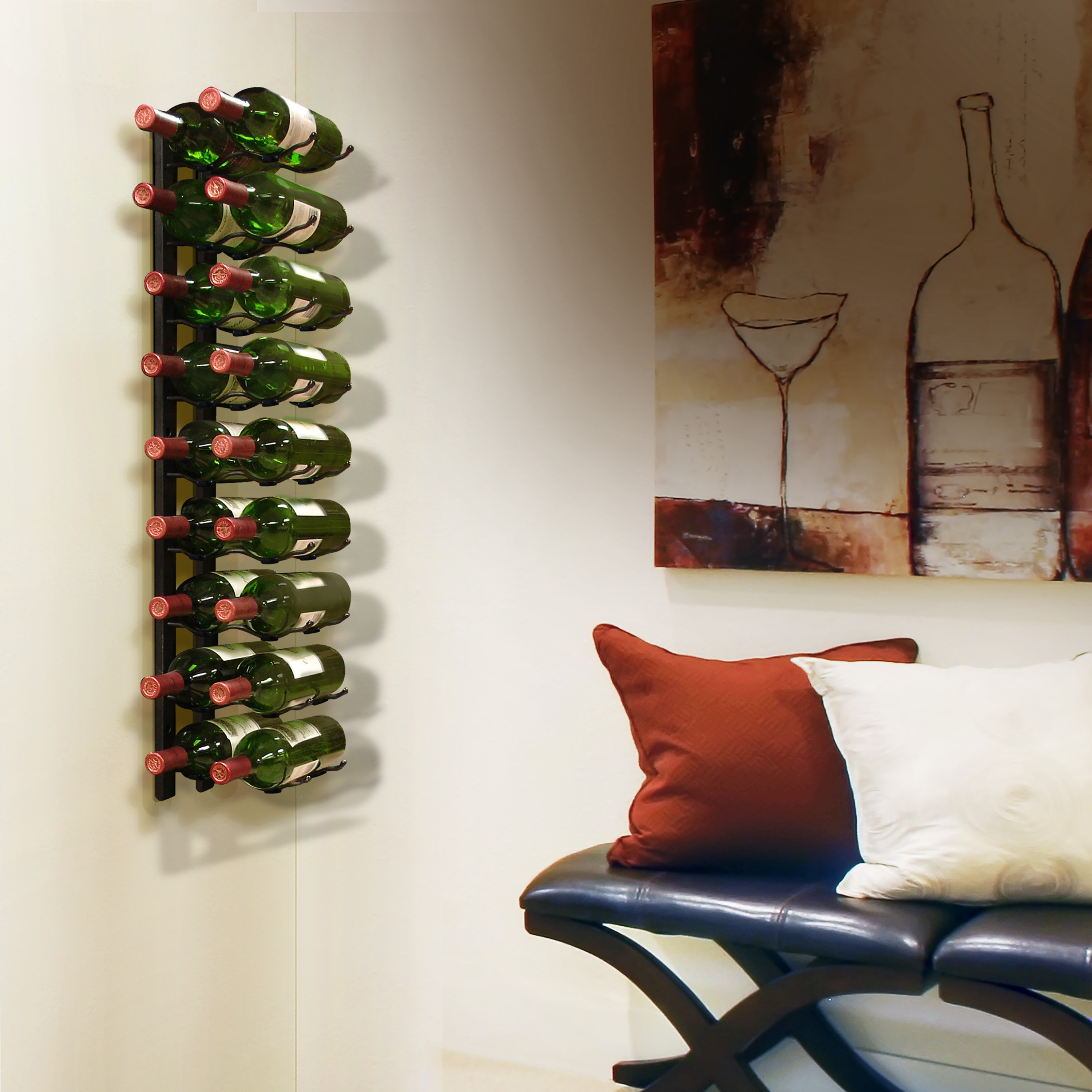 Epicureanist hanging best sale wine glass rack