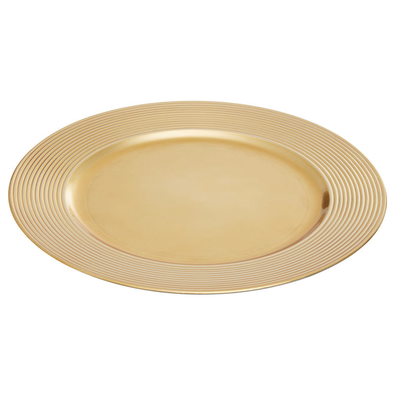Bonita Solid Colour Charger, Gold
