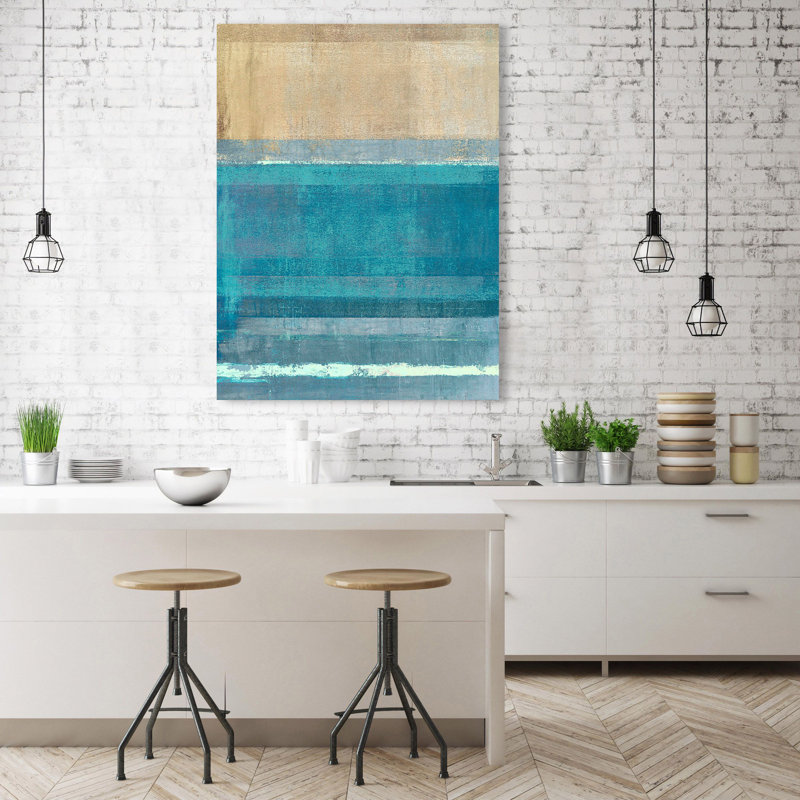 Abstract Horizon by Ludwig Maun - Wrapped Canvas Painting, 80cm H x 60cm W x 4cm D