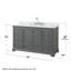 Ensemble de meuble-lavabo simple 60 po Deborah-40065235-61126978
