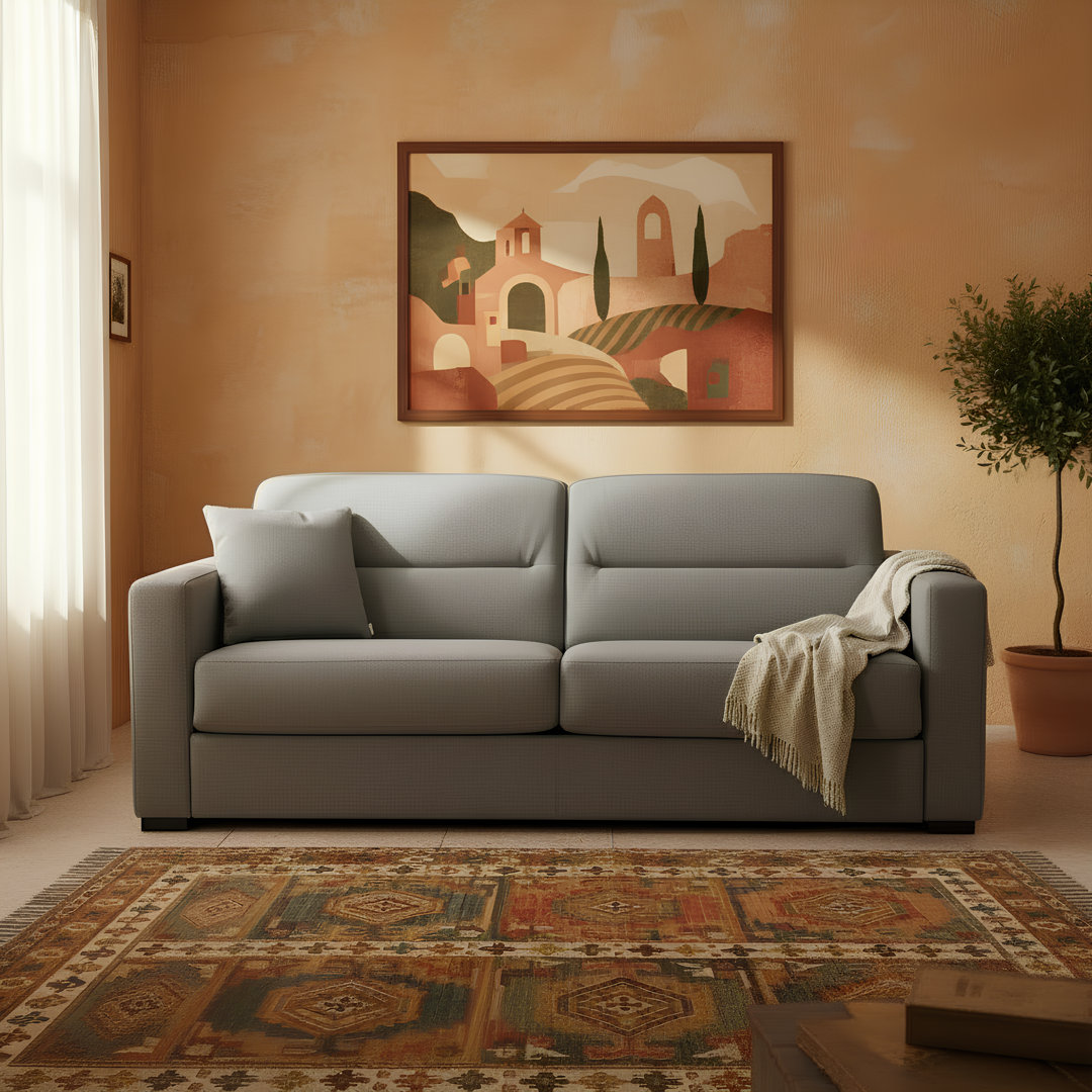 Björgúlfur 81" Made in Italy Stain and Abrasion Resistant Performance Fabric Queen Sleeper Sofa Bed Latitude Run® 