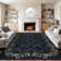 Floral Machine Washable Rugs for Living Room Non-Slip Farmhouse Accent Rug  Foldable Thin Indoor Carpet Stain-Resistant Modern Floor Mats for Bedroom, Nursery, Dining Room