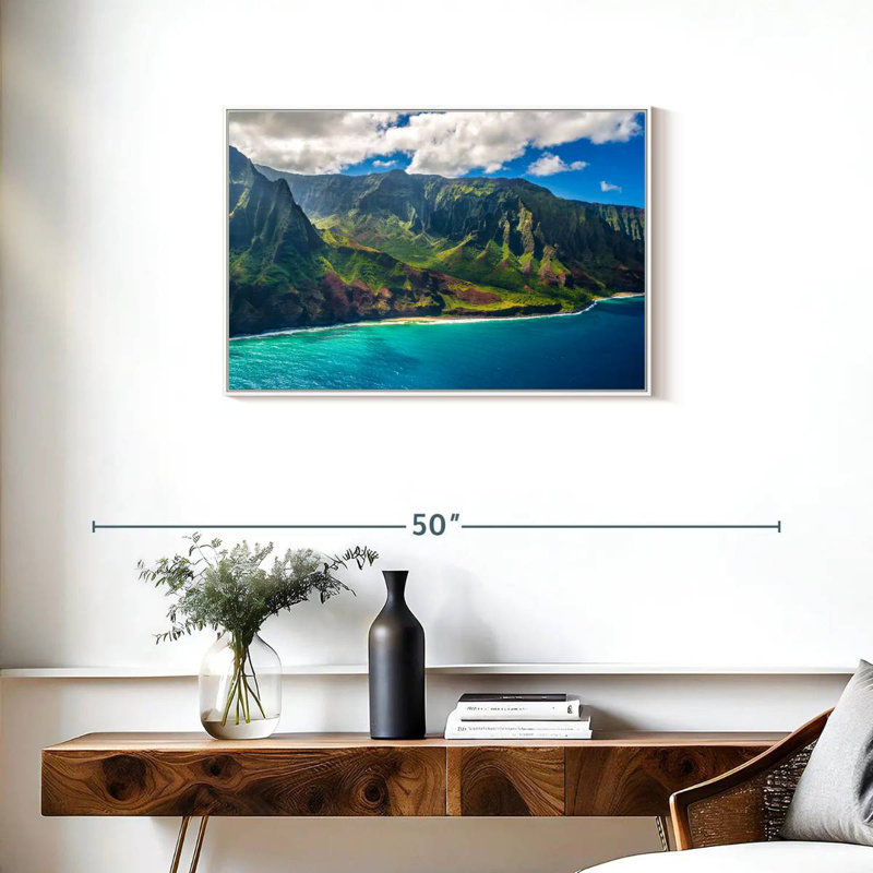 Kauai, Cadre flottant blanc, 31 po x 21 po