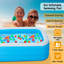Piscine gonflable iMounTEK de 120 po avec bouchon de vidange, grande piscine familiale rectangulaire pour enfants et adultes