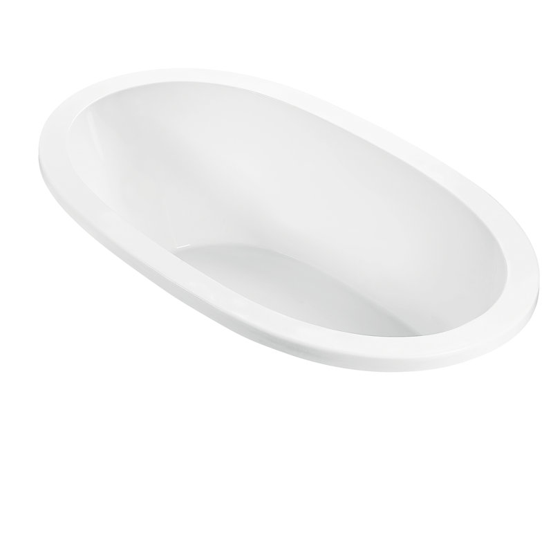 MTI Solutions 2 63" Whirlpool Bathtub, White, Drop-In
