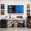 Armoire de rangement murale en métal avec portes doubles verrouillables-133258267