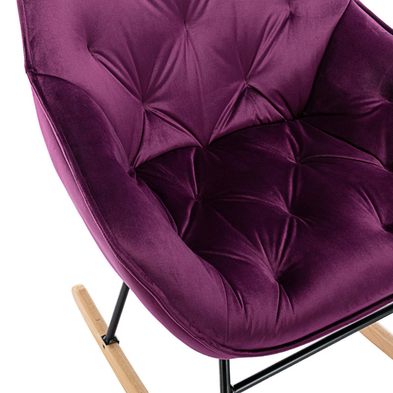 Chaise berçante Dehaan, Mauve