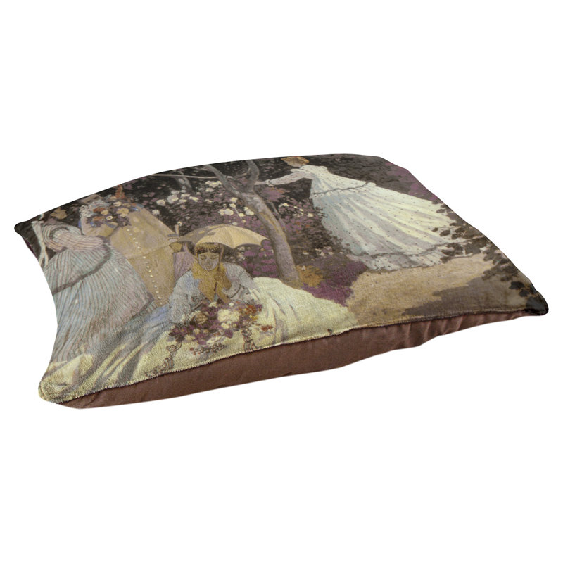 Coussin Carlucci, Grand (L 52 po x l 42 po), Rose / blanc cassé