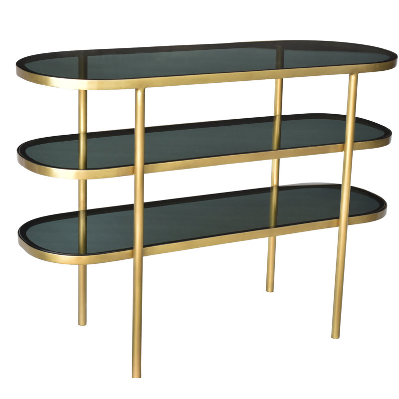Hogansville 46'' Glass Top Console Table