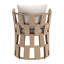Venetta Metal Outdoor Dining Armchair with Cushion