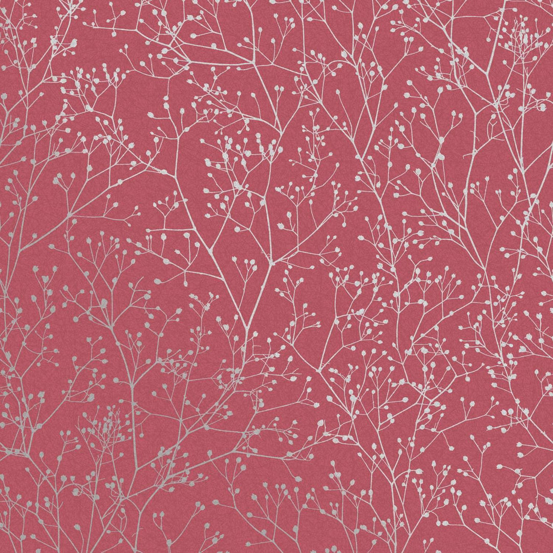 Clarissa Hulse Gypsophila Metallic Floral Wallpaper