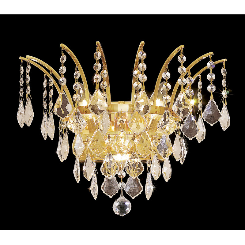 Plafonnier encastré à intensité variable à 1 lumière Phyllida, Or, Coupe royale