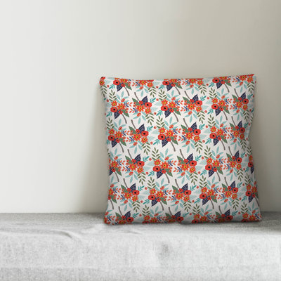 Floral Throw Pillow