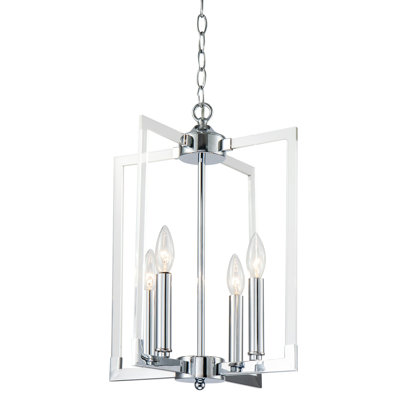 Lustre géométrique unique à 4 lumières Nonie
