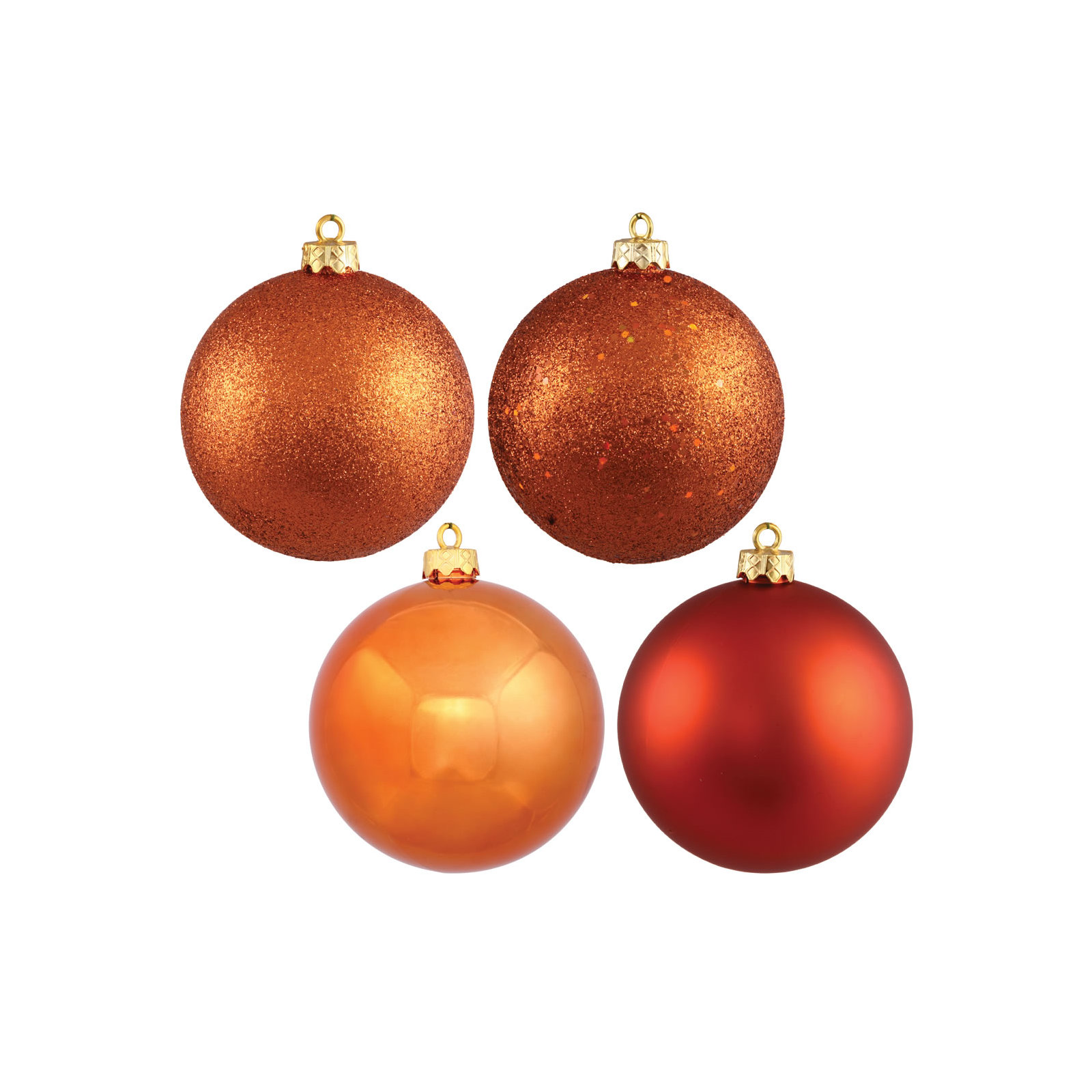 Holiday Décor Ball Ornament, Burnish Orange, 2.75"