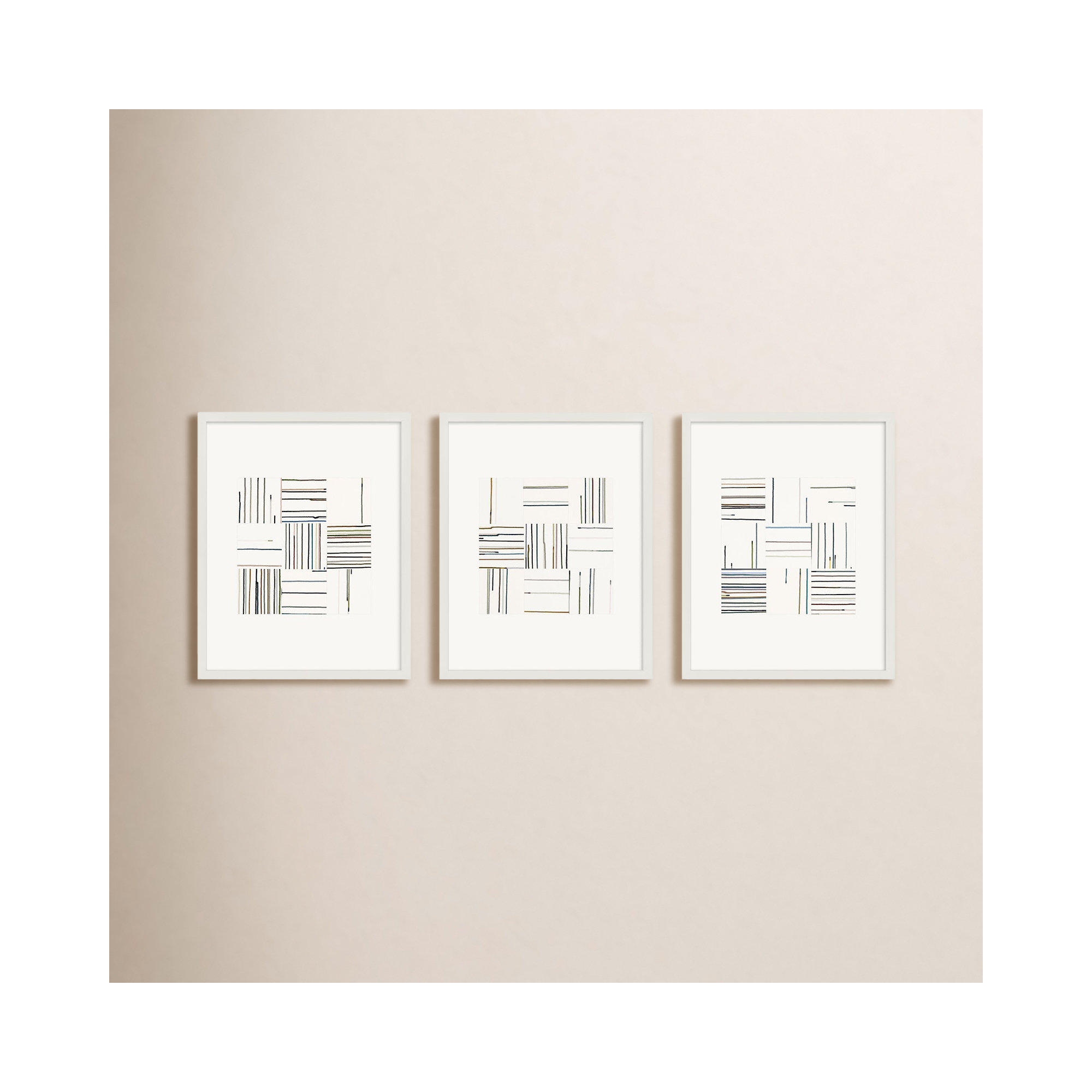 Drips by Beth James, White Framed, 30" H x 24" W x 1.25" D