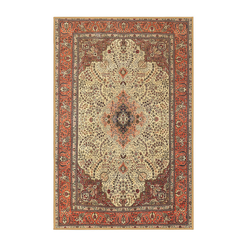 Tapis oriental beige, Rectangle 5 pi x 7 pi
