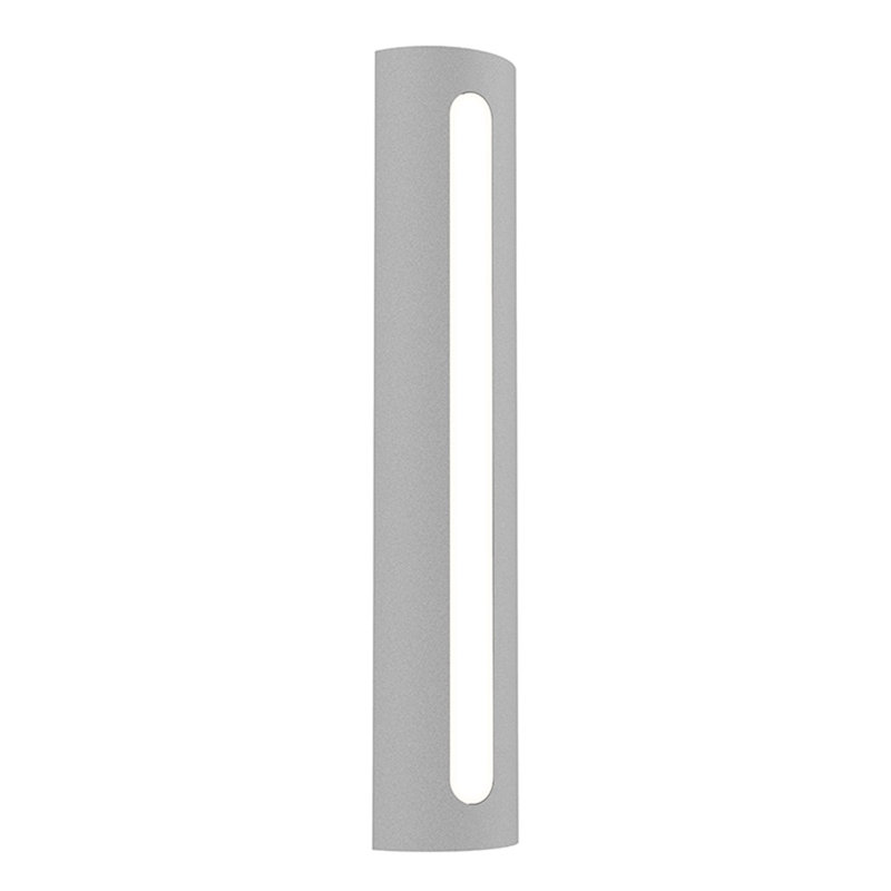 Porta Textured White Dimmable LED Wall Sconce, 18.25" H