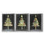 Christmas Holiday Art CXIX - Toile tendue avec châssis sur mesure - 3 pièces-608128978-608128977