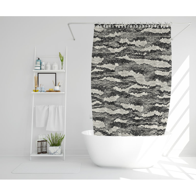 Wildhollow Polyester Shower Curtain, 168cm H x 168cm W