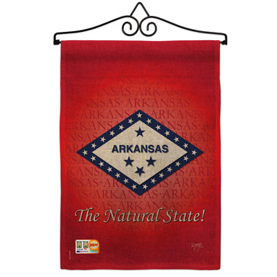 Double Sided 18.5'' H x 13'' W Burlap Flag Set