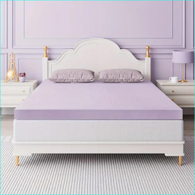 Mattress Toppers, Full Size 2 Inch Firm Memory Foam, Gel-Infused Ventilated Cooling | Polyurethane | Hypoallergenic