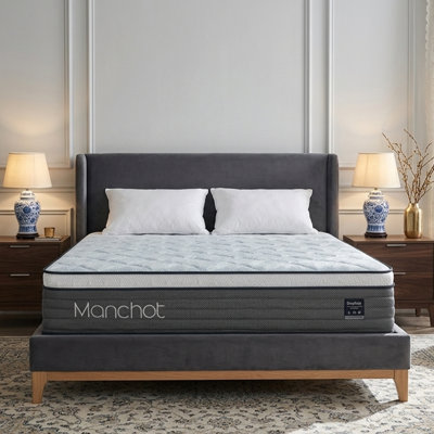 Signature™ 12 Inch Firm Hybrid Mattress – Reinforced Center Support, No Sink in the Middle, Breathable Comfort with DuPont™ Fiber, Back & Stomach Sleepers