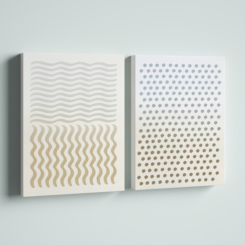 Zipcode Design™ Alvaro Abstract Neutral CLXIV On Canvas 2 Pieces by ...