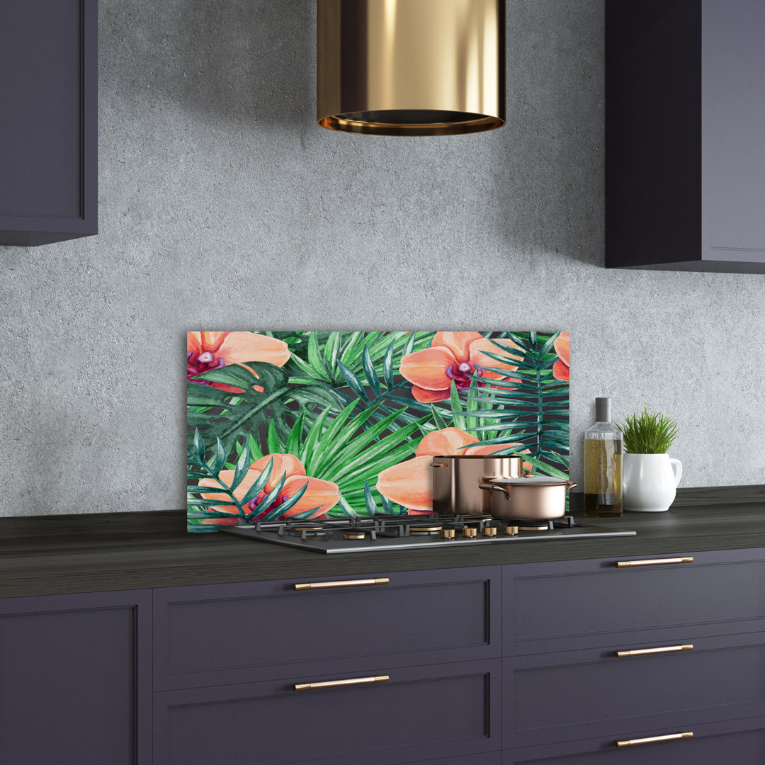 Orchid 50cm x 100cm Glass Panel