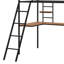 Lit mezzanine avec bureau et armoire-398663607