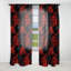 Noir Illusions Moody Patterns I - Rideau bohémien - Velours obscurcissant - 1 panneau-107575457