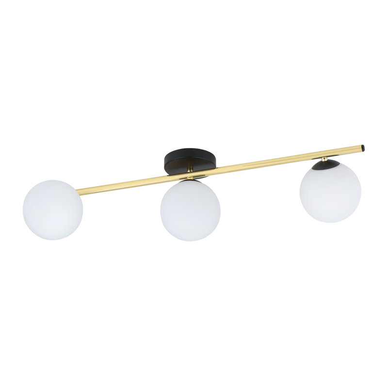 Wodina 3 - Light Geometric Chandelier, Black, White