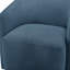 Fauteuil d'appoint pivotant en tonneau - bleu-113286085