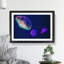 Neon Jellyfish in Abstract - Framed Print-55727965-55727966