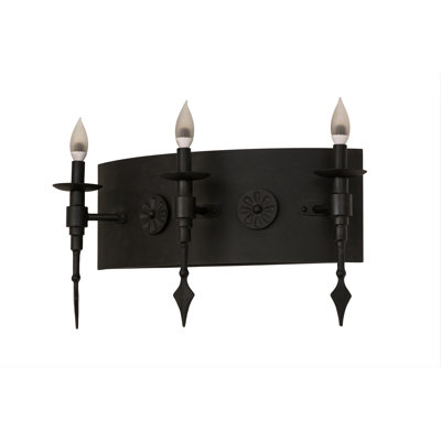 Rustic Lodge 3 - Light Candle Wall Light
