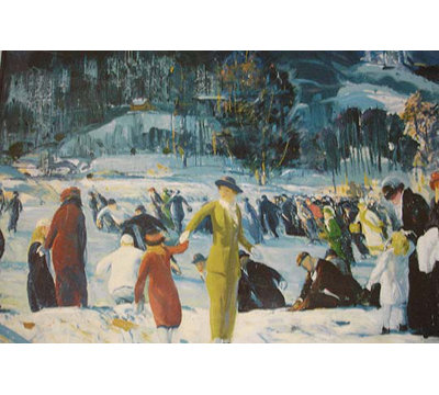 « love of winter » par george souffles, reproduction d’art