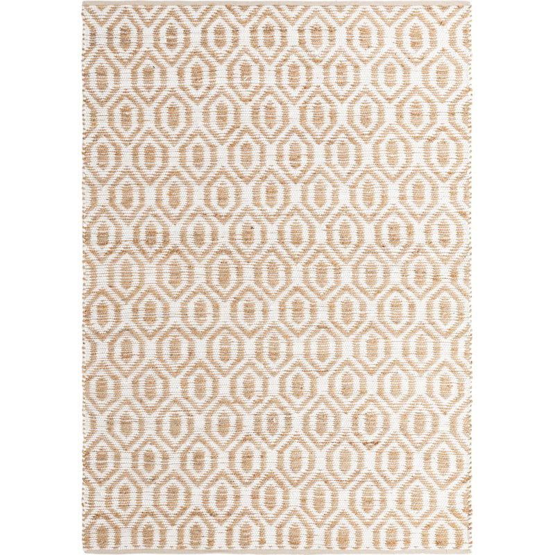 Egge Cotton Geometric Indoor Rug, Rectangle 7' x 10'