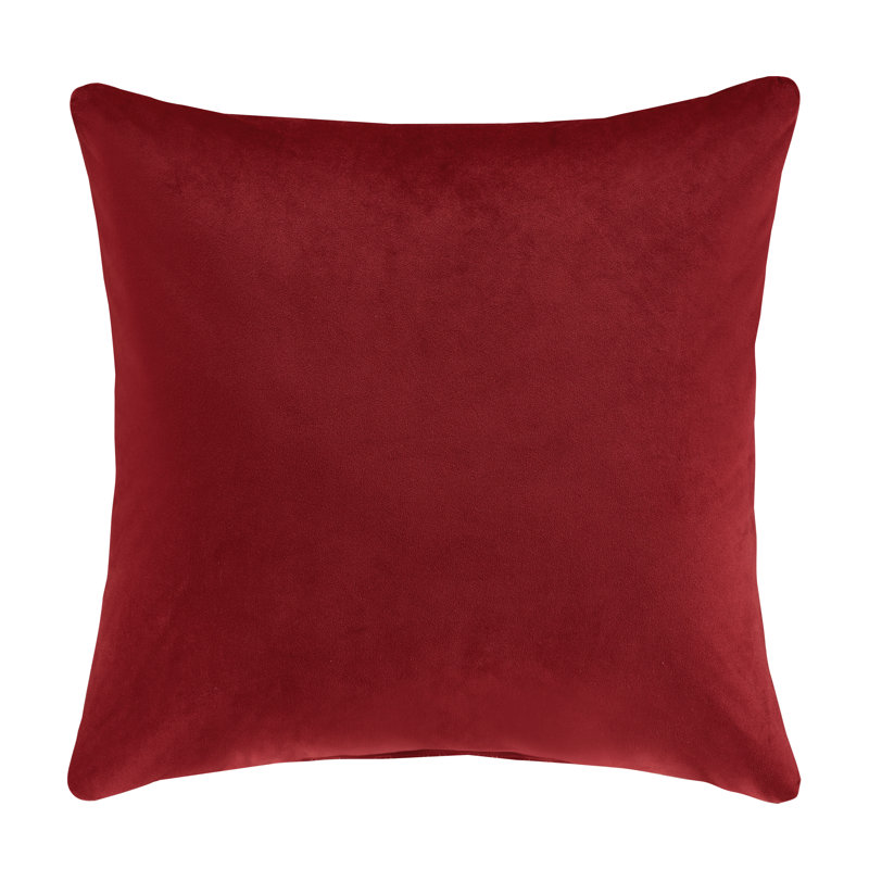 Grandeur - Coussin décoratif carré 20 po, Cramoisi