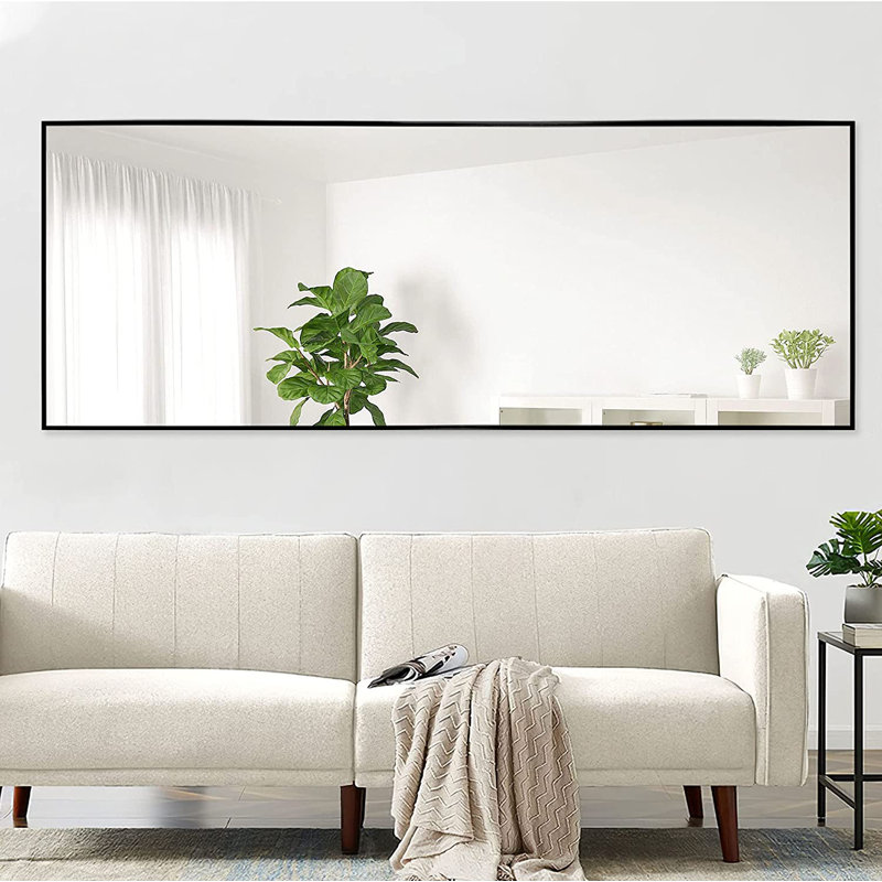 Miroir de plancher pleine longueur FL, Noir, 65 po x 22 po