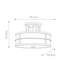 Ruben Glass Semi Flush Mount