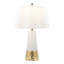 Lampe de table contemporaine 22 "avec corps et abat-jour blanc Penelope-154814695