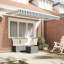 17 Stories Polyester Cover Retractable Patio Awning-1080963632-1080963653